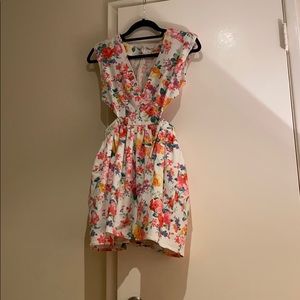 floral mini dress